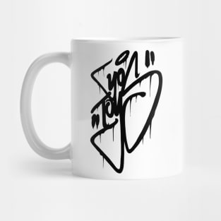 "YoToys" Design Graffiti Writing Tag No.1 - black Mug